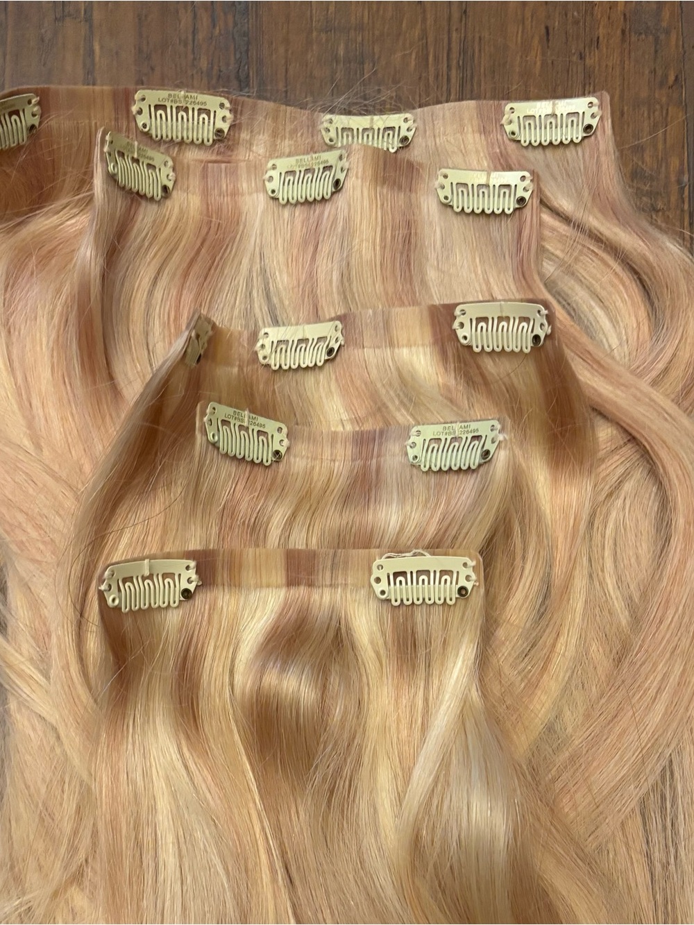 Bellami silk seam 140g butter blonde 16 inch extensions - Picture 8 of 12